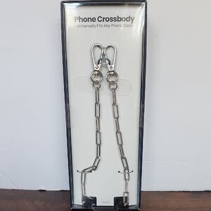 Silver Phone Crossbody Chain